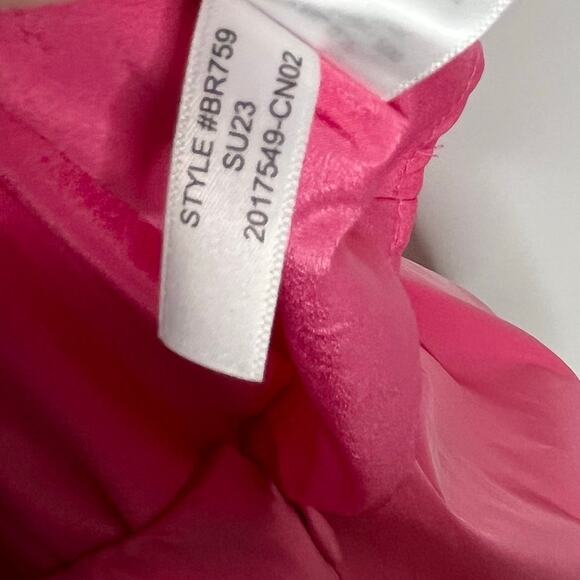 J. Crew Collection Women Bow Front Cutout Midi Dress Pink Stretch Taffeta Coquet - Picture 14 of 14